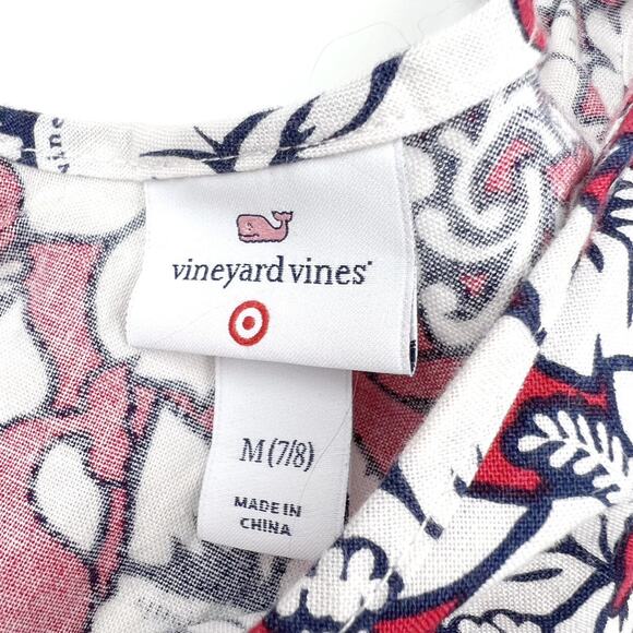 Vineyard Vines Red Hibiscus Romper - Picture 5 of 6